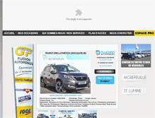 Tablet Screenshot of pluchon-automobiles.com